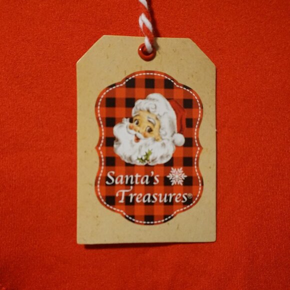 Santa’s Treasures Red Long Sleeve Tee Holiday Martinis Women’s Medium - Picture 5 of 9